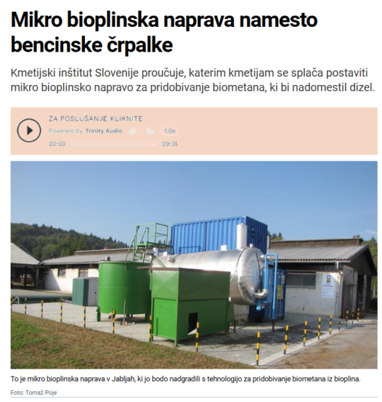 The ECOLOOP project is making waves in the Slovenian agricultural media! 📰